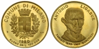 Medals-Italy-Milan-Token-1980-Gold
