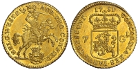 Netherlands-Westfriesland-Gulden-1751-Gold
