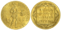 Netherlands-Wilhelmina-I-Ducat-1928-Gold