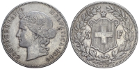 Switzerland-Confoederatio-Helvetica-Francs-1900-AR