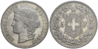 Switzerland-Confoederatio-Helvetica-Francs-1907-AR