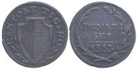 Switzerland-Ticino-Republic-Denari-1813-AE