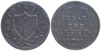 Switzerland-Ticino-Republic-Denari-1841-AE