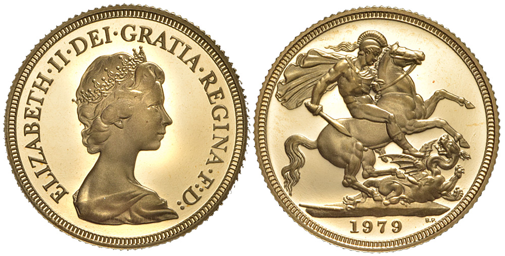 Great Britain Elizabeth Sovereign 1979 Gold 