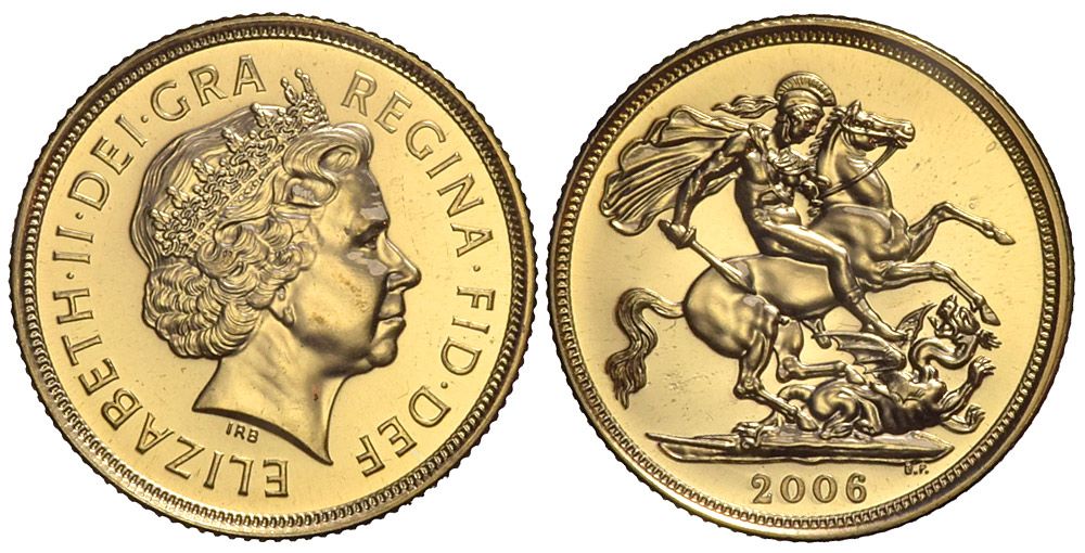 Great Britain Elizabeth Sovereign 2006 Gold 