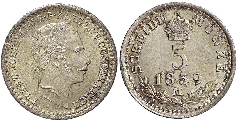 Italy Regional Mints Milano Franz Joseph Kreuzer 