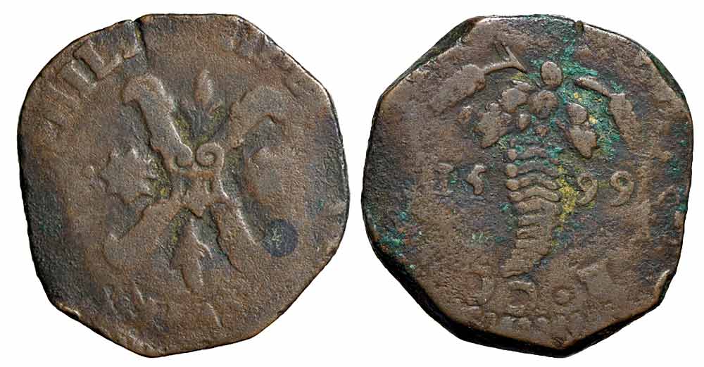 Italy Regional Mints Napoli Philip Tornese 1599 