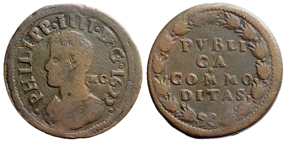 Italy Regional Mints Napoli Philip Publica 1622 