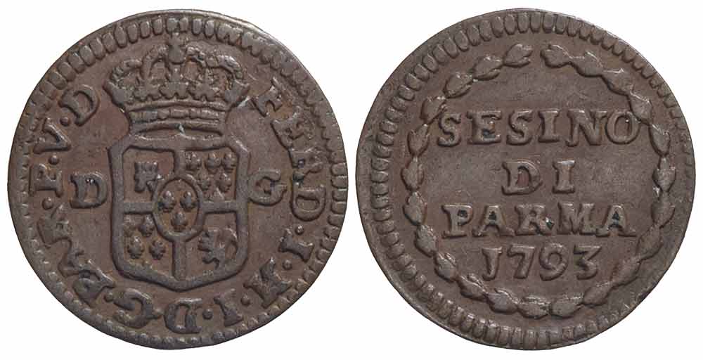 Italy Regional Mints Parma Ferdinando Borbone Sesino 