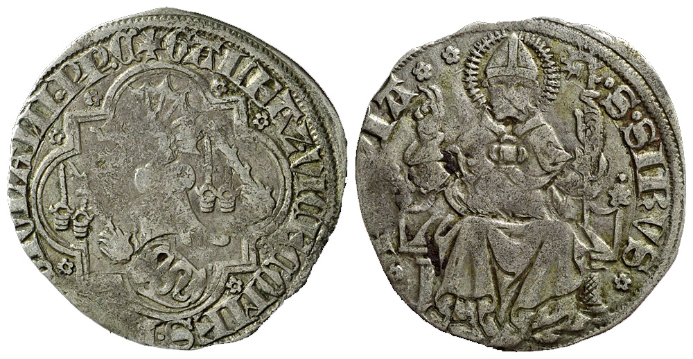 Italy Regional Mints Pavia Galeazzo Visconti Grosso 