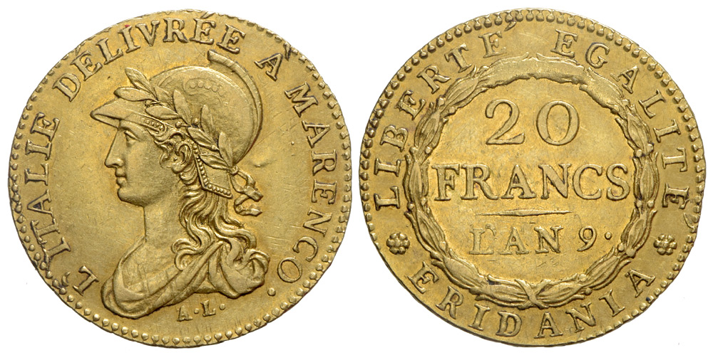 Italy Regional Mints Torino Piedmont Republic Francs 