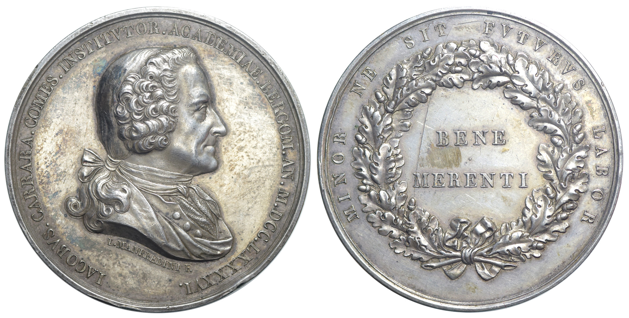 Medals Italy Bergamo Medal 1796 