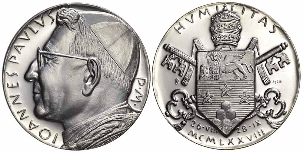 Medals Rome John Paul Medal 1978 