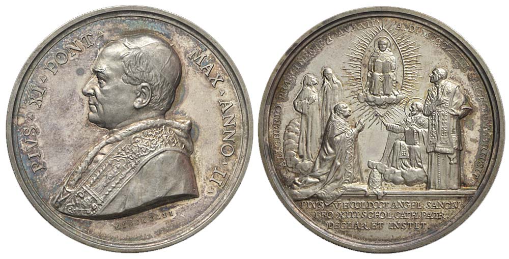 Medals Rome Pius Medal 1923 