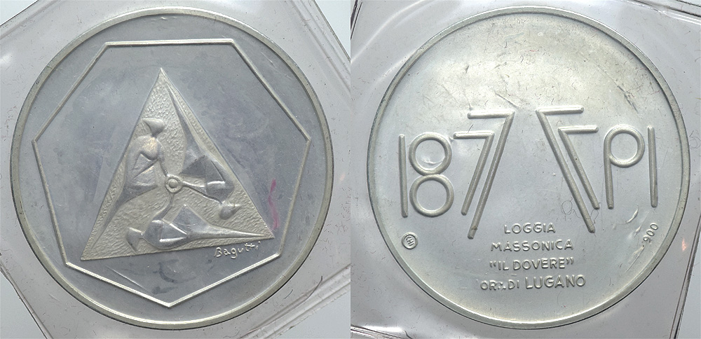 Medals Switzerland Ticino Medal 1977 