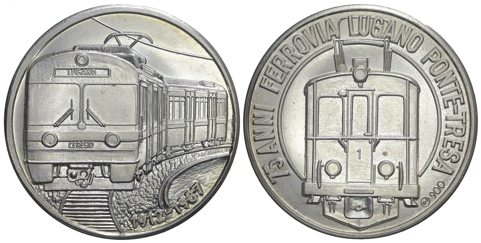 Medals Switzerland Ticino Medal 1987 