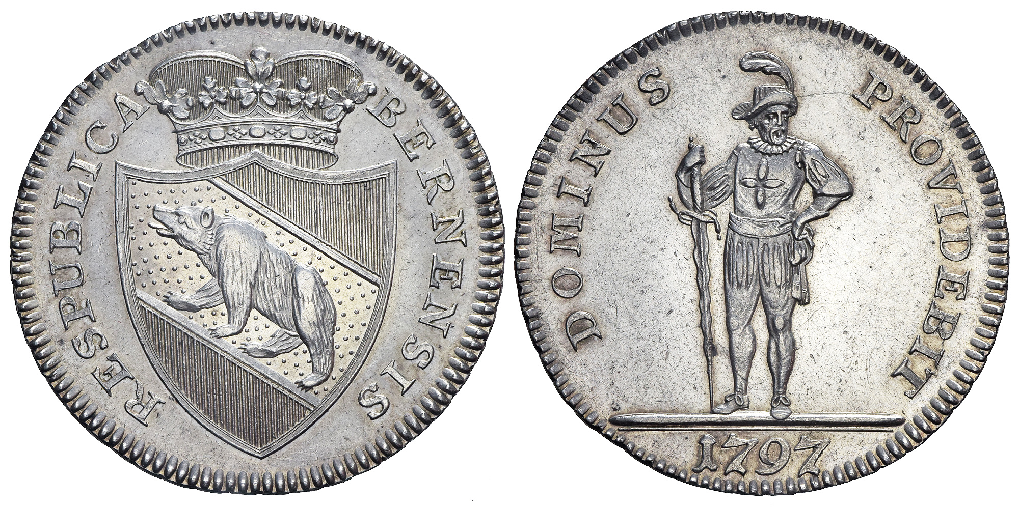 Switzerland Bern Republic Thaler 1797 
