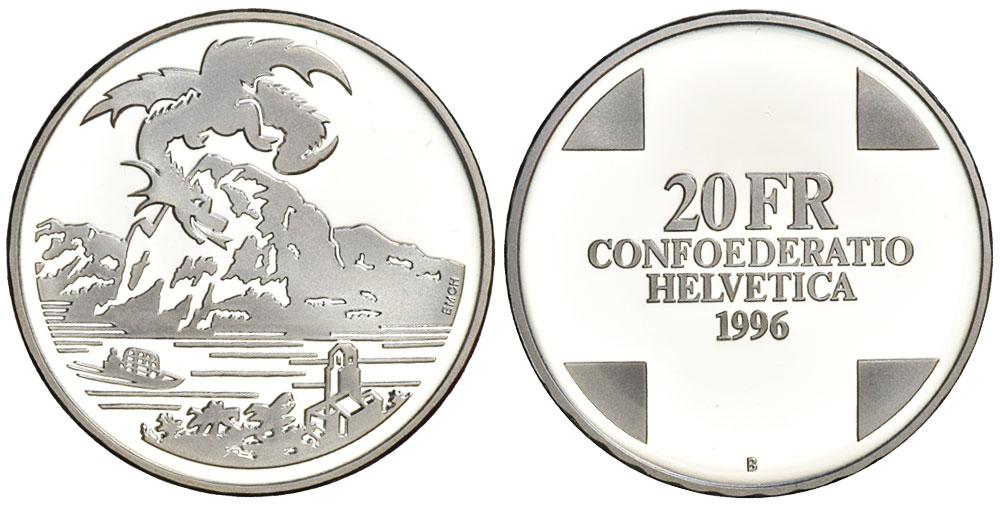 Switzerland Commemorative Coinage Francs 1996 