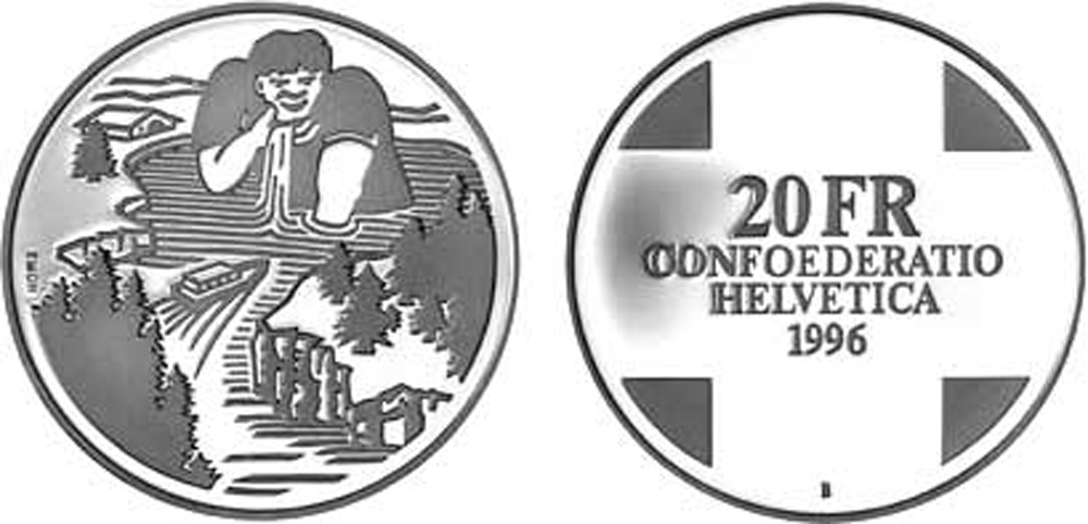 Switzerland Commemorative Coinage Francs 1996 