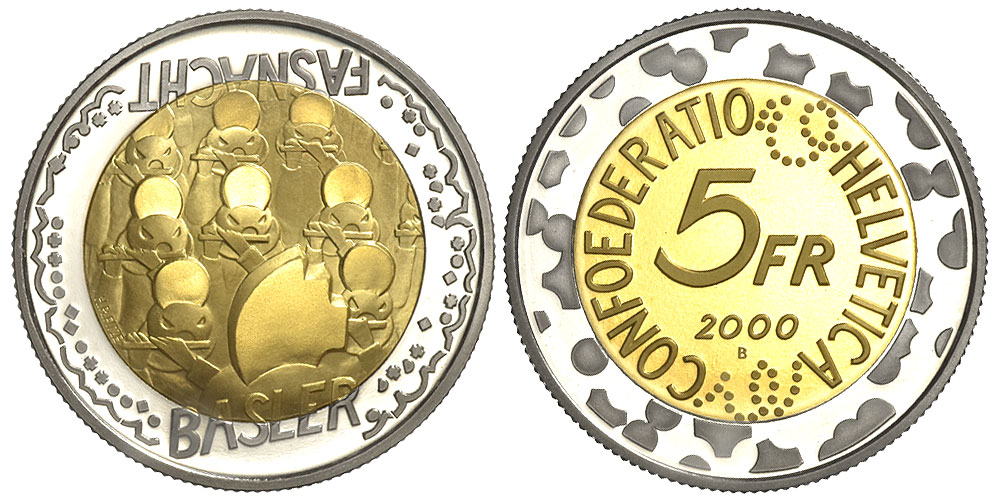 Switzerland Commemorative Coinage Francs 2000 CuNi 