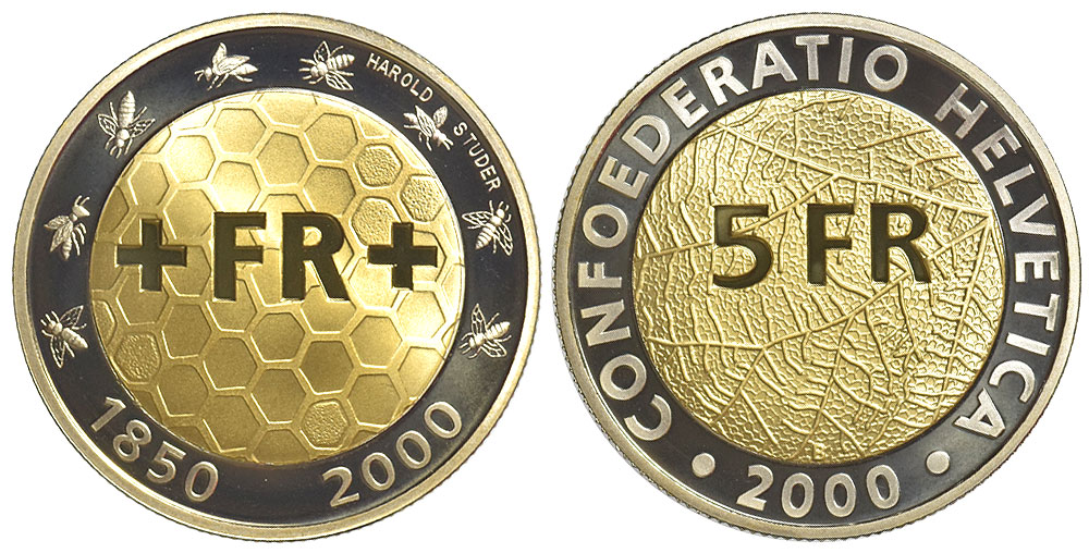 Switzerland Commemorative Coinage Francs 2000 CuNi 