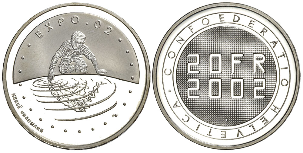 Switzerland Commemorative Coinage Francs 2002 
