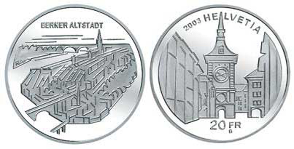 Switzerland Commemorative Coinage Francs 2003 