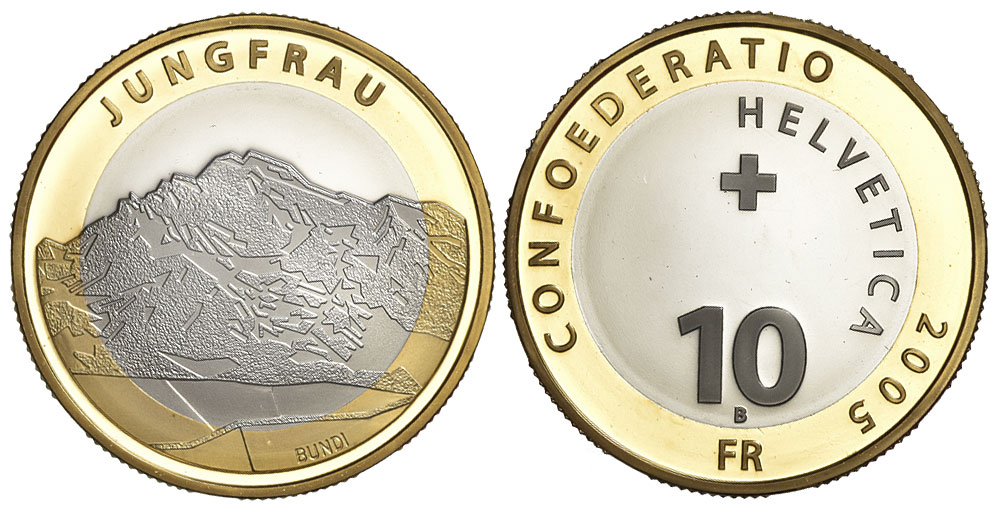 Switzerland Commemorative Coinage Francs 2005 CuNi 