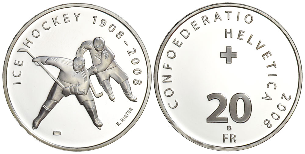 Switzerland Commemorative Coinage Francs 2008 