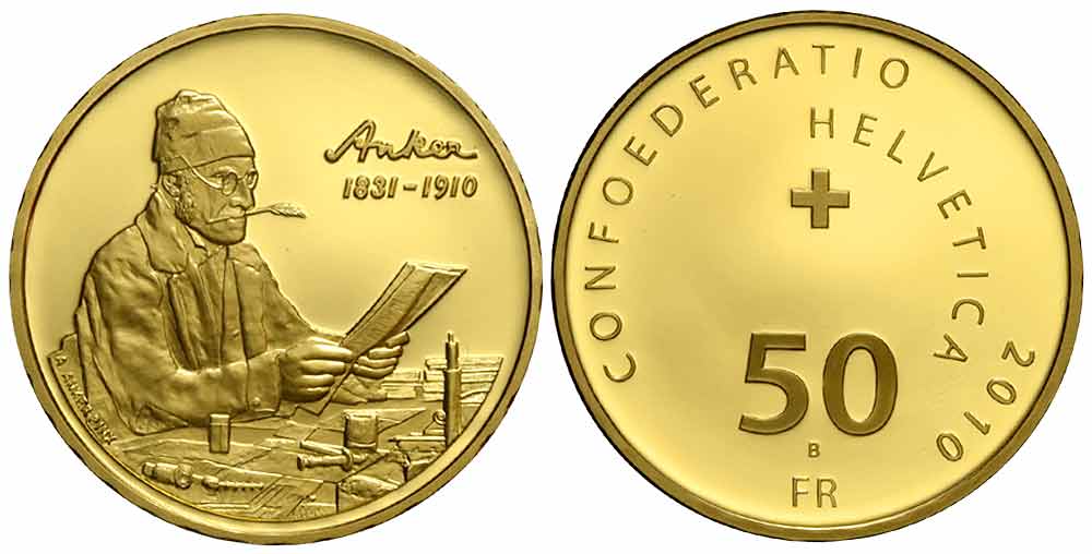 Switzerland Commemorative Coinage Francs 2010 Gold 