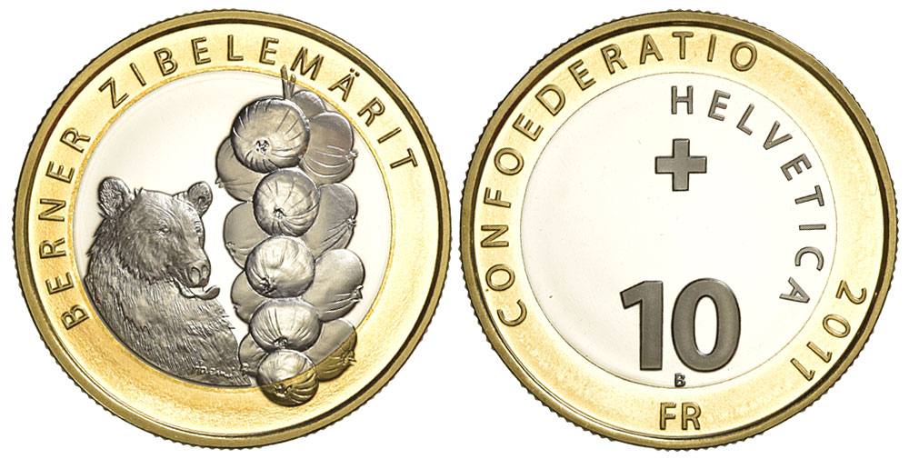Switzerland Commemorative Coinage Francs 2011 CuNi 