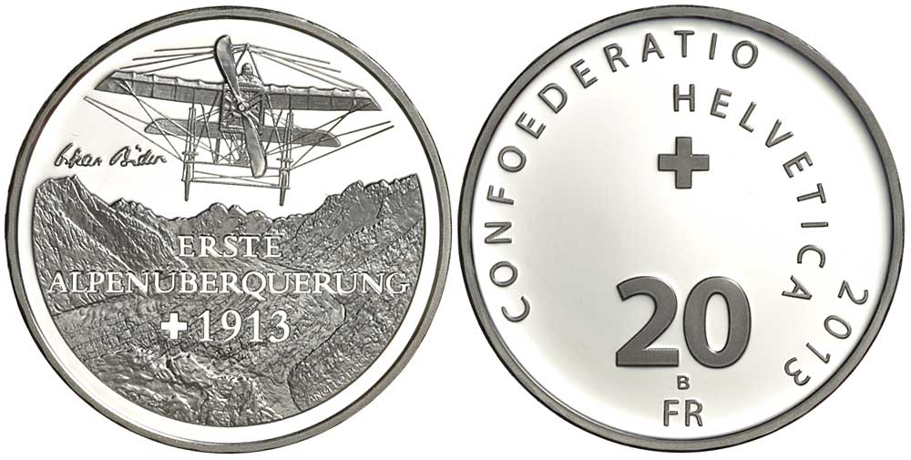 Switzerland Commemorative Coinage Francs 2013 