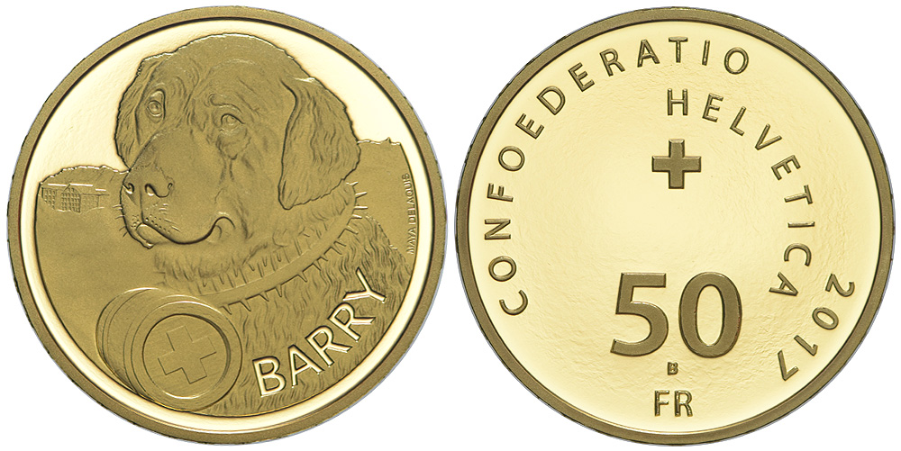 Switzerland Commemorative Coinage Francs 2017 Gold 