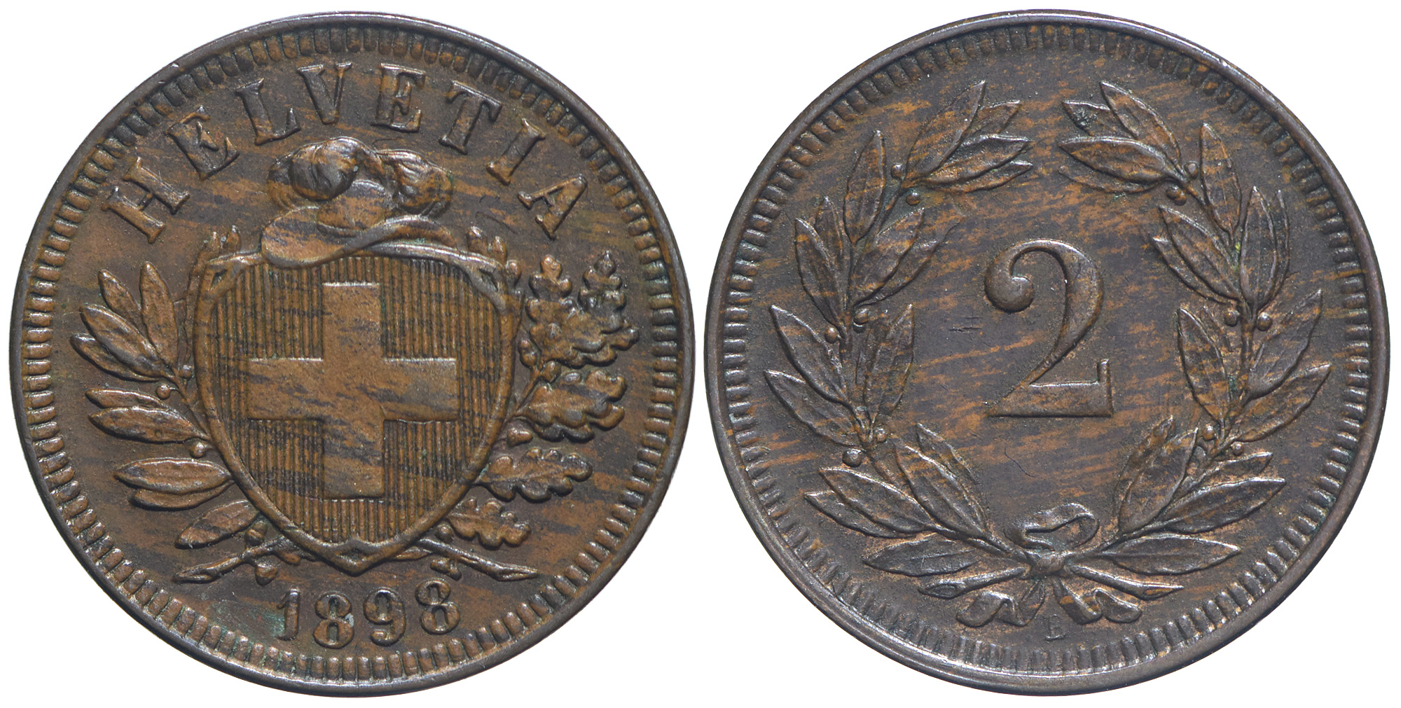 Switzerland Confoederatio Helvetica Cent 1898 