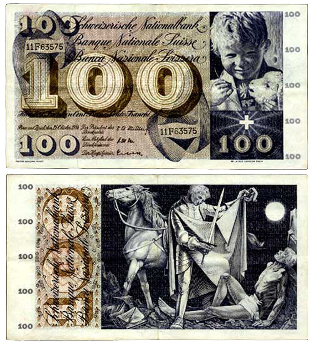 Switzerland Confoederatio Helvetica Francs 1956 