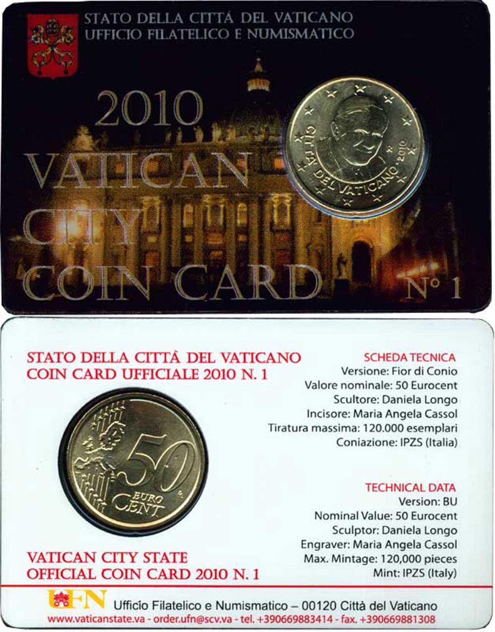 Vatican City Benedict Cent 2010 