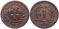 Switzerland-Confoederatio-Helvetica-Cent-1855-AE