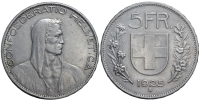 Switzerland-Confoederatio-Helvetica-Francs-1925-AR